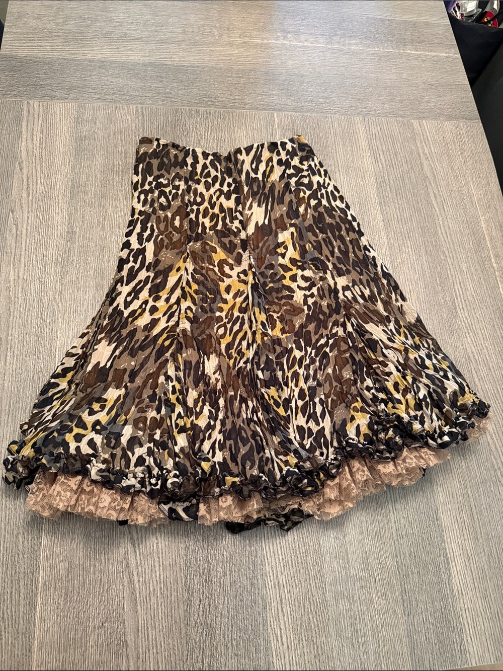 Alberto Makali Leopard-Print Skirt in Brown, Tan and Black
